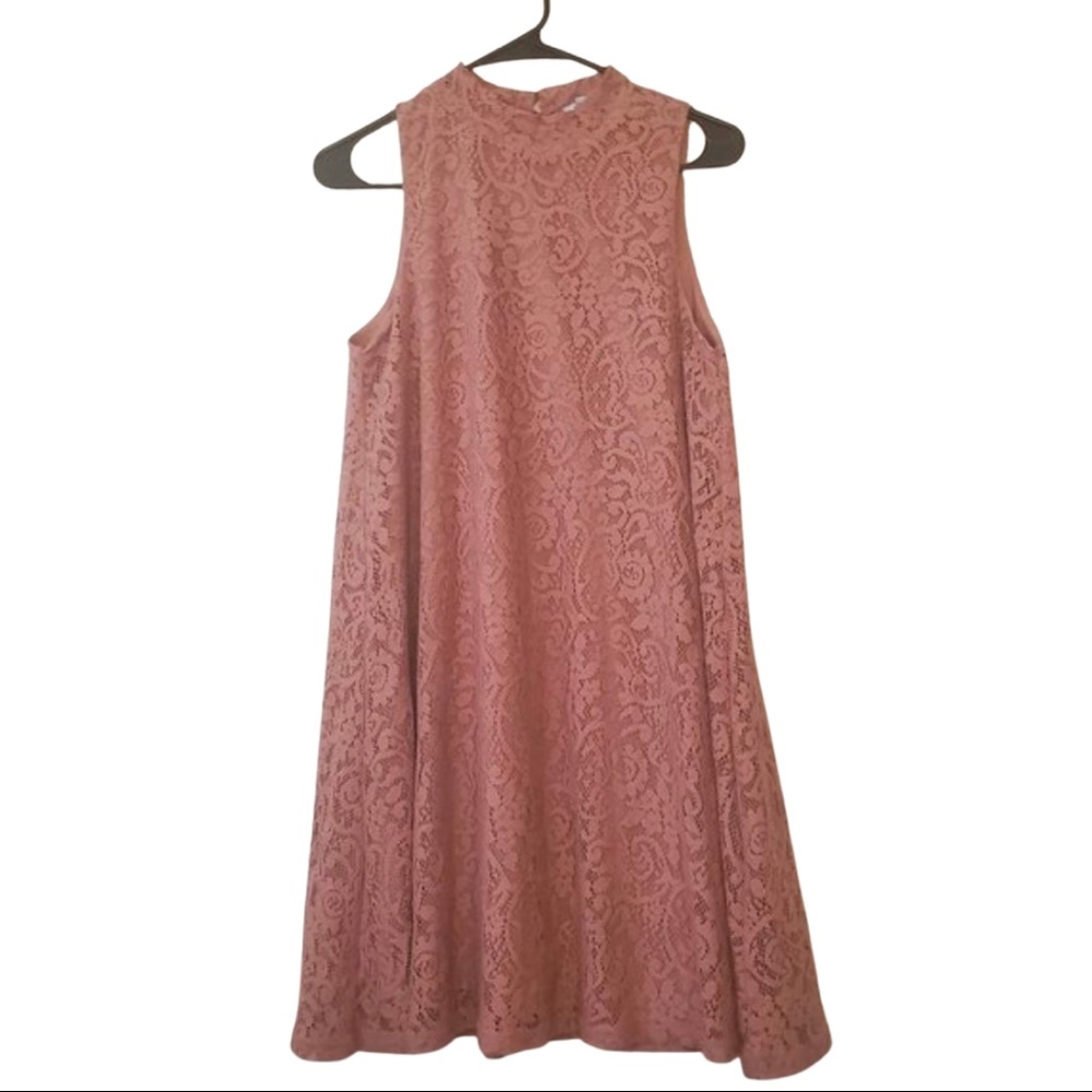 She + Sky Women's Sleeveless Floral Lace Dress Medium